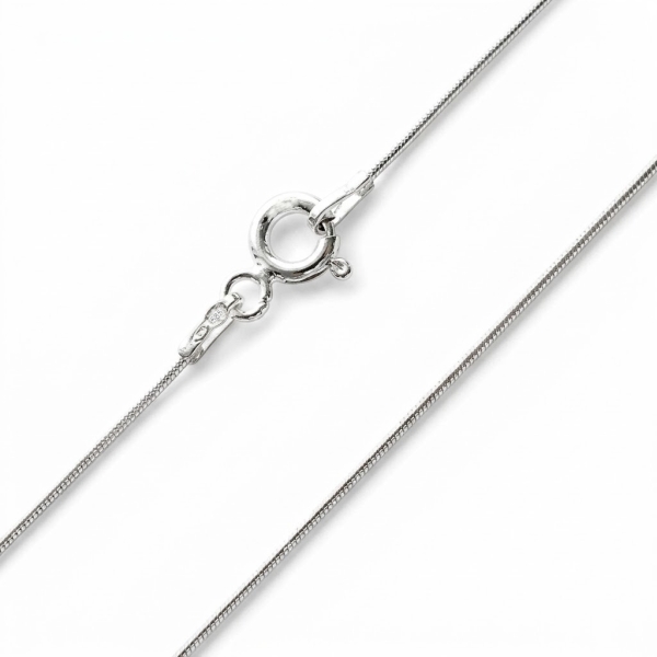 Collier Schlange 0,9mm 14Kt 585 WEISSGOLD 36cm