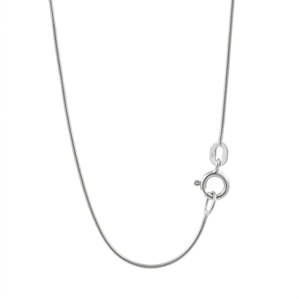 Collier Schlange 0,9mm 14Kt 585 WEISSGOLD 36cm