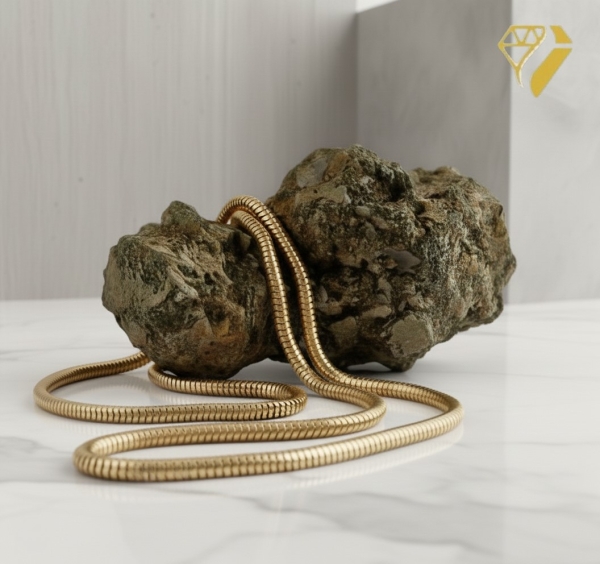 Collier Schlange 2,5mm 14Kt 585 GOLD 45cm