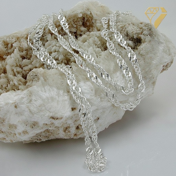 Kette Collier 3,5mm Singapurkette Silber 925 50cm