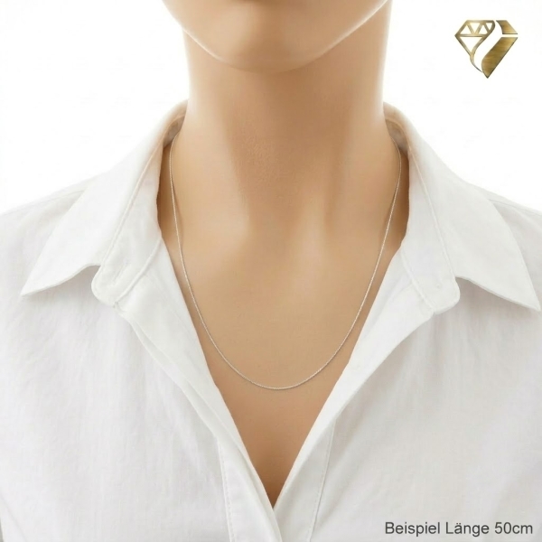 Collier Kette 1mm Venezianer Silber 925 40cm