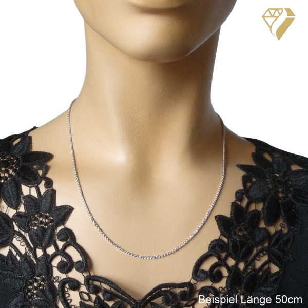 Collier Zopfkette 1,7mm 925 Silber 42cm