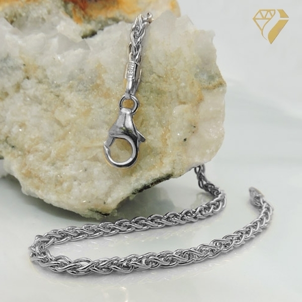 Collier Zopfkette 2,1mm 925 Silber 70cm
