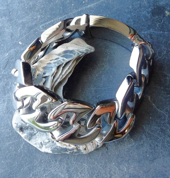 Armband Edelstahl massiv 23cm