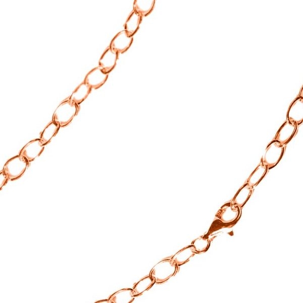 Armband Anker oval 5,5mm rund Silber 925, vergoldet, rosé vergoldet 17-19cm