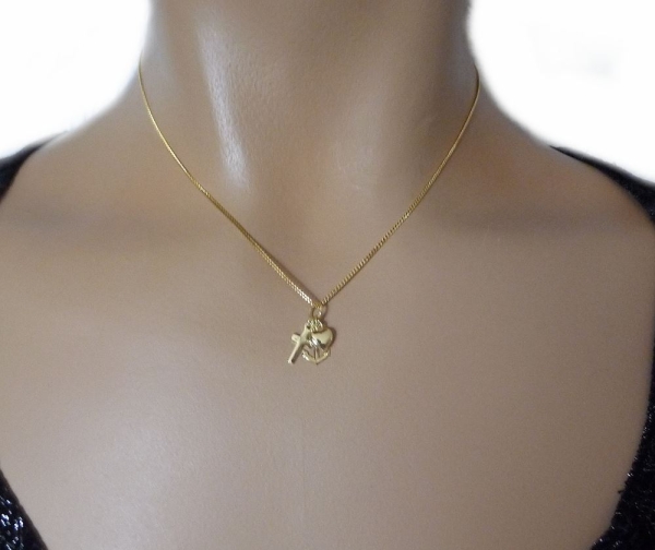 Anhänger Glaube-Liebe-Hoffnung 8Kt 333 GOLD