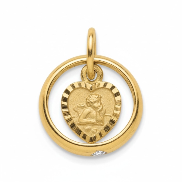 Taufanhänger Gold Herz