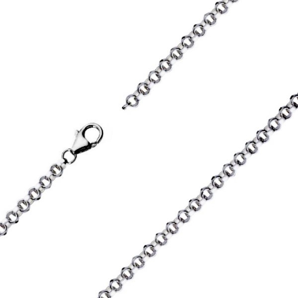Kette Ankerkette 2,2mm rund Erbskette Silber 925 40cm