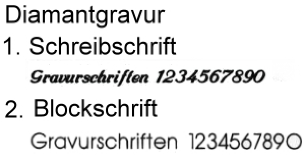 Gravur Service für Armband oder Gravurplatte