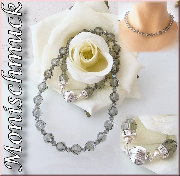 Collier Black Diamond AB 42cm