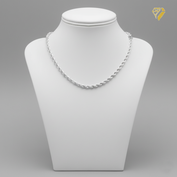 Collier Kette 5,5mm Kordelkette Silber 925 45cm