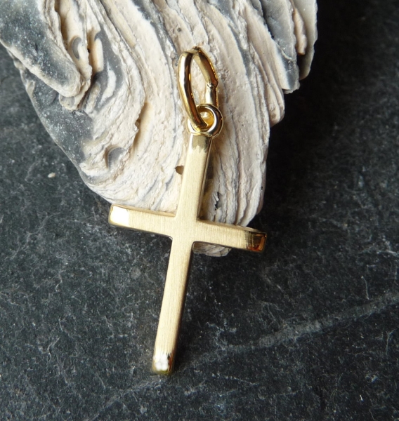 Anhänger Kreuz 13x20mm 14Kt 585 GOLD