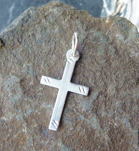 Anhänger Kreuz 10x15mm Silber 925