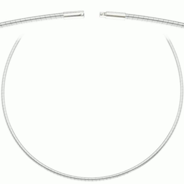 Collier Omegareifen 1,9mm 40cm Bajonett 925 Silber