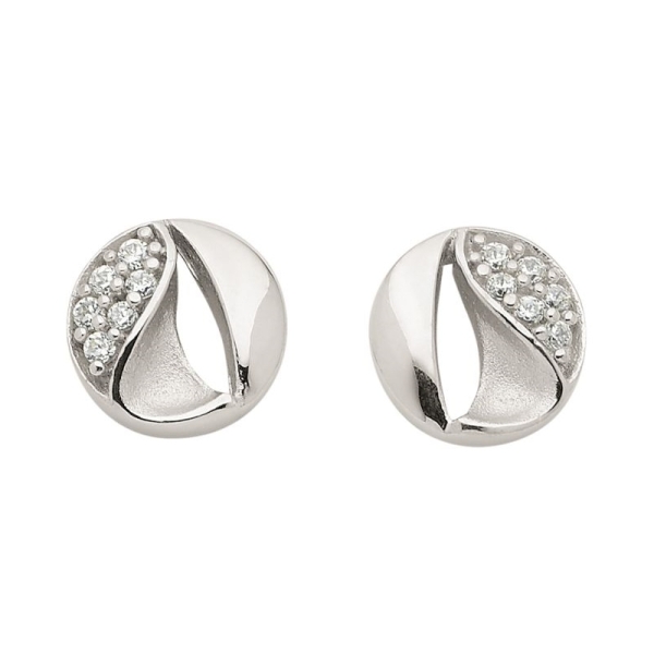 Ohrstecker Zirkonia 8Kt 333 WEISSGOLD