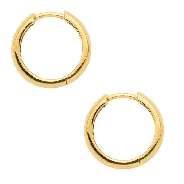 Creole Klappscharnier gewölbt Ø14mm 8Kt 333 GOLD