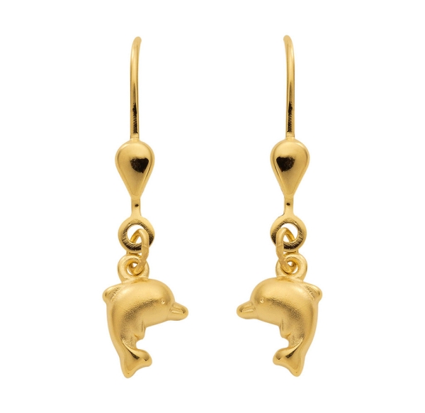 Ohrhänger Brisur Delfin 8Kt 333 GOLD