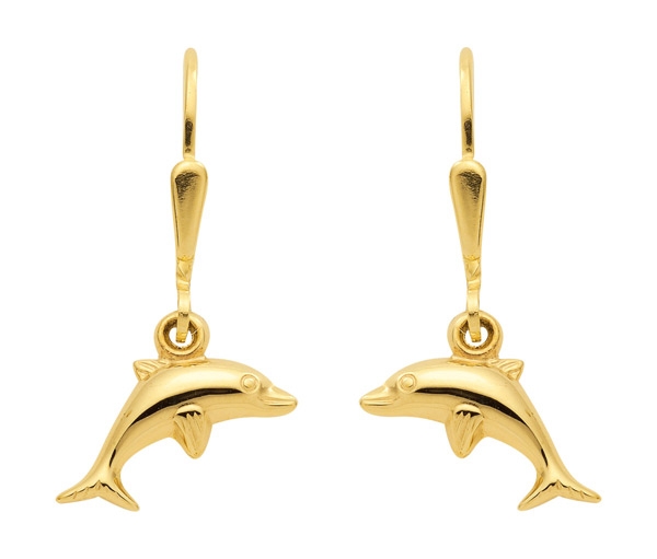 Ohrhänger Brisur Delfin III 8Kt 333 GOLD