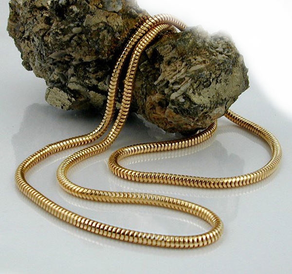 Collier Schlange 2,5mm 14Kt 585 GOLD 45cm