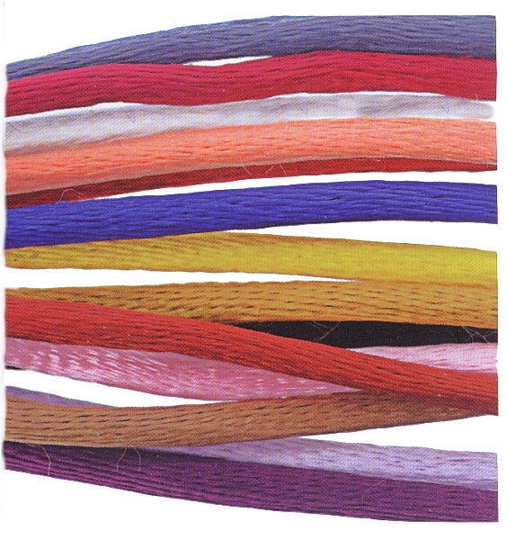 Collier Stoffbänder 2,8mm 26 Farben mit Karabiner