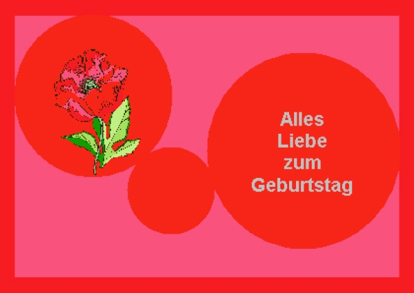 Grußkarte Geburtstag II