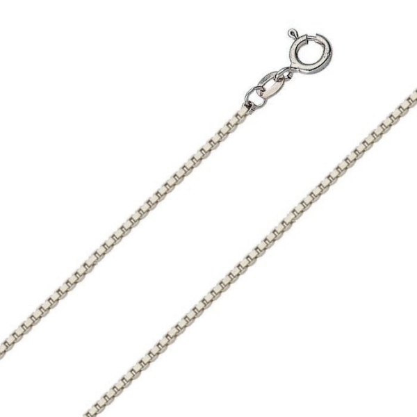 Collier Venezianerkette 1mm 8Kt 333 WEISSGOLD 42cm