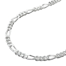 Fußkette Figaro Silber 925 26-27cm