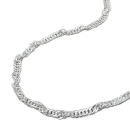Kette 2mm Singapurkette diamantiert Silber 925 42cm