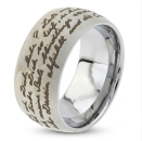 Ring Edelstahl mit Gravur - Rilke