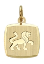 Anhänger Sternzeichen eckig 11x10mm Löwe 8Kt 333 GOLD