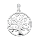 Anhänger 19,7mm Baum des Lebens poliert Silber 925