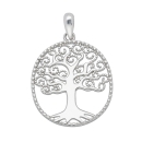Anhänger 20x21,5mm Baum des Lebens poliert Silber 925