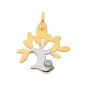 Anhänger 15,2x14,9mm Baum des Lebens Zirkonia 8Kt 333 GOLD