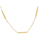 Collier Rundanker Kette mit Zwischenteilen 12,7mm aus 333 Gold 42+3cm