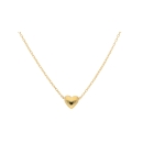 Collier Rundanker Kette mit Herzanhänger 6mm aus 333 Gold 42+3cm