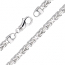 Kette 7mm Königskette Silber 925 70cm rhodiniert