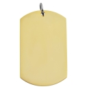 Anhänger Gravurplatte 50x30 vergoldet Edelstahl