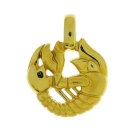 Anhänger Sternzeichen 17,6mm Krebs 14Kt 585 GOLD