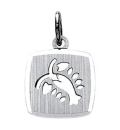Anhänger Sternzeichen Krebs eckig 11x11mm Silber 925