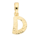 Buchstabe Gold D