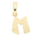 Anhänger Buchstabe Gold M