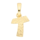 Anhänger Buchstabe Gold T