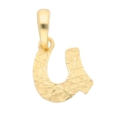 Anhänger Buchstabe Gold U