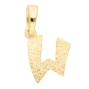 Anhänger Buchstabe Gold W