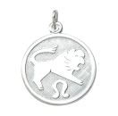 Anhänger Sternzeichen Löwe rund 16mm Silber 925