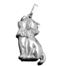 Anhänger Katze Silber 925