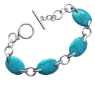 Design Armband türkis 925 Silber 20cm
