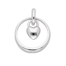Anhänger Taufring 11,6mm Zirkonia Herz 925 Silber