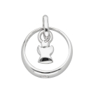Anhänger Taufring Zirkonia Engel 925 Silber
