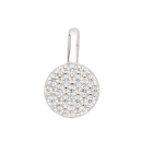 Anhänger rund 6,9mm Zirkonias 925 Silber
